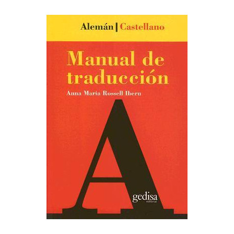 MANUAL DE TRADUCCION ALEMAN - ESPAÑOL