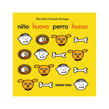 NIÑO HUEVO PERRO HUESO