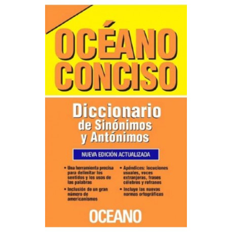 OCEANO CONCISO. DICC SIN Y ANTO. NUEVA EDI.ACT -RUSTICO